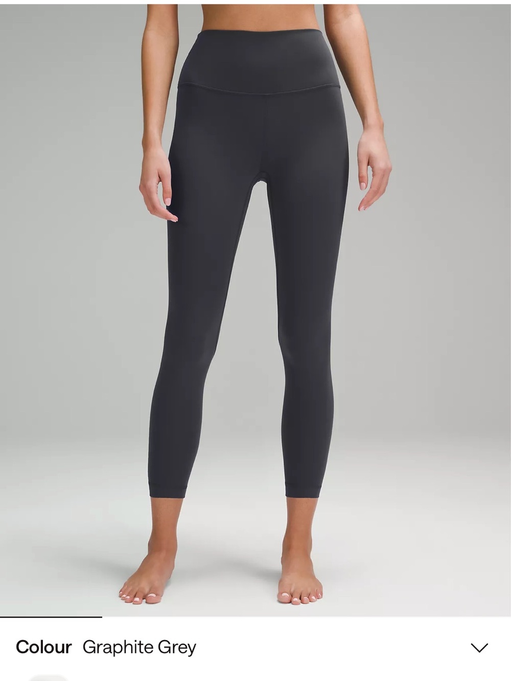 Lululemon Align 25” High-Waist Graphite Gray Leggings